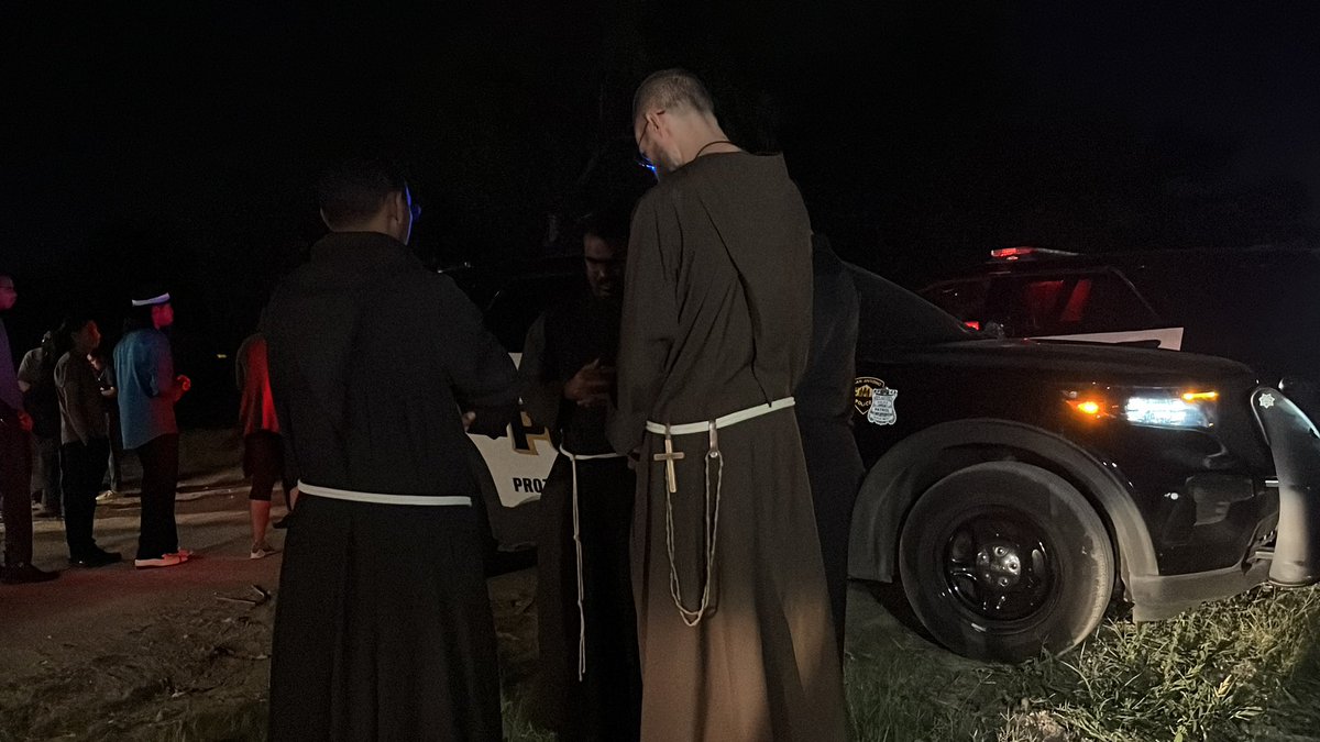 Priests withe the archdiocese are here to provide spiritual support for the first responders & community members impacted by the tragic death of 46 migrants