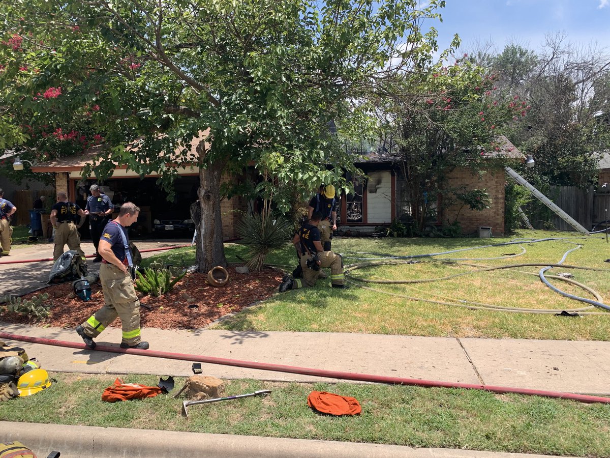 Fire 10300 blk of Quail Ridge, Engine responding to fire alarm activation found heavily involved home. 3 dogs located deceased during search. No other injuries. 3 adults will be displaced. Cause under investigation