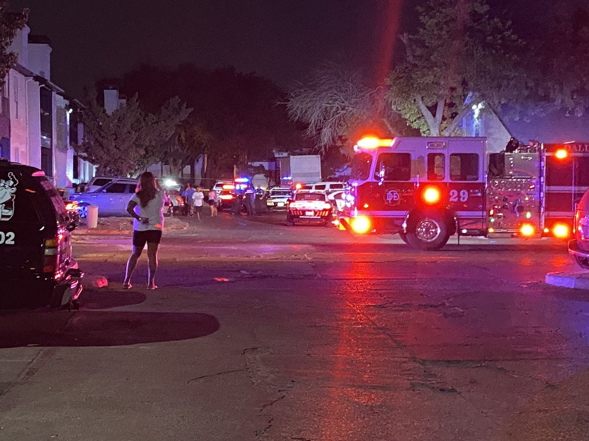 Dallas Police on scene at a north Dallas apartment complex where a gunman has shot a woman and a juvenile. The woman has died and a juvenile girl is in stable condition at the hospital. 