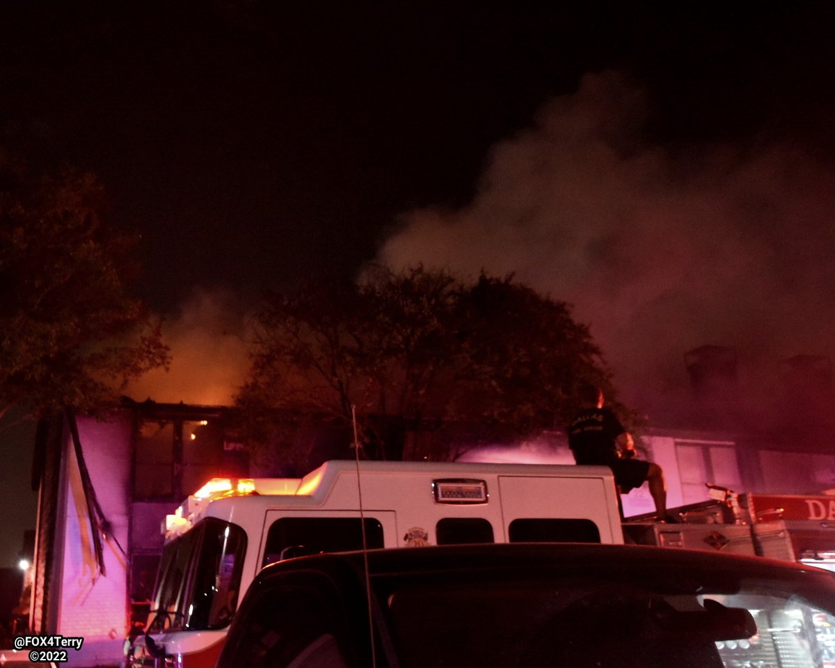 Dallas firefighters on scene of a 2 alarm apartment blaze along Audelia Rd in NE Dallas. Latest 