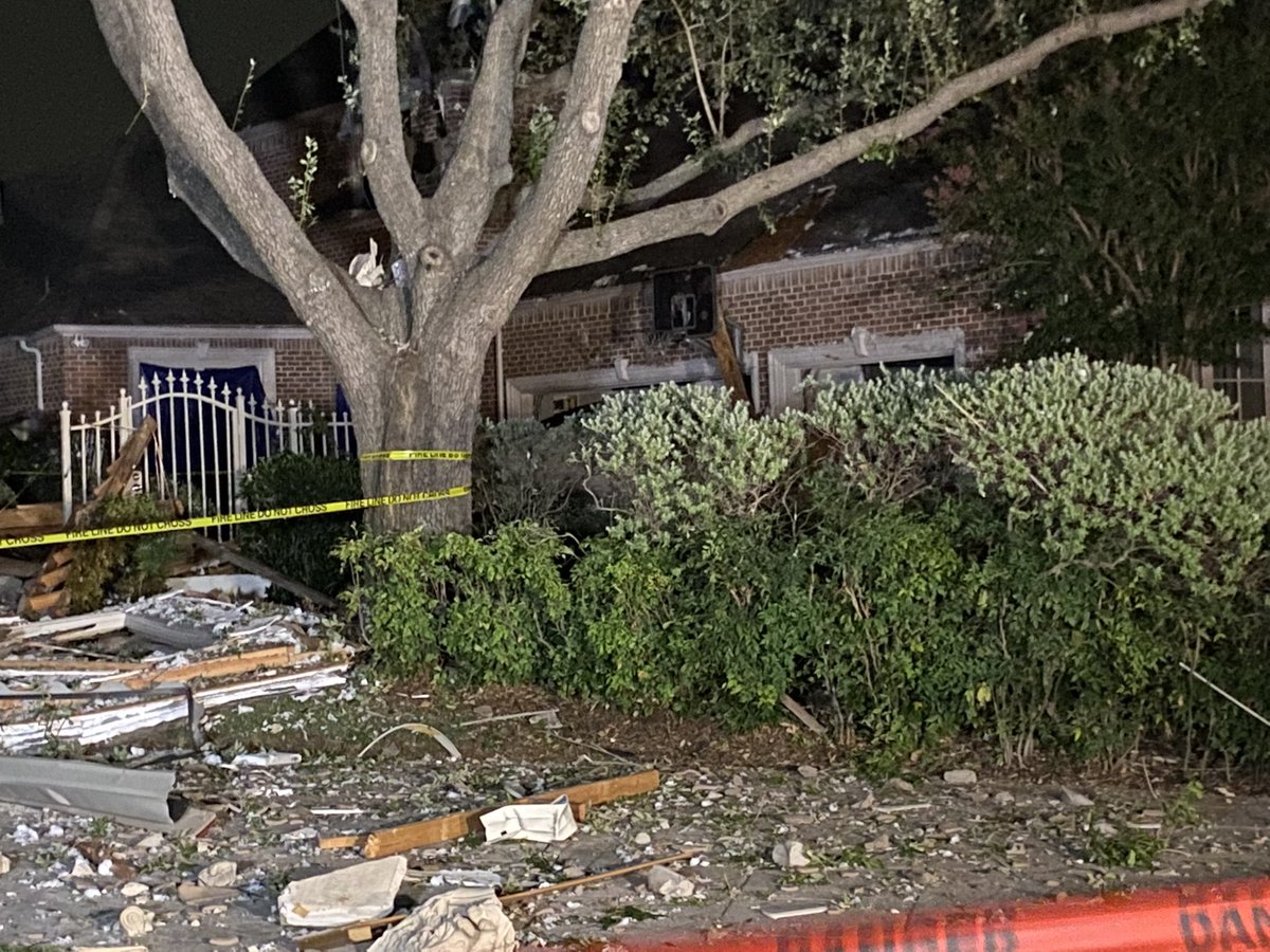 First close up look at the damage to a home in Plano Tx after an explosion last night. A second home was also damaged from the blast. ATMOS Energy is investigating. Plano Fire Rescue PIO says no one was home and no injuries reported