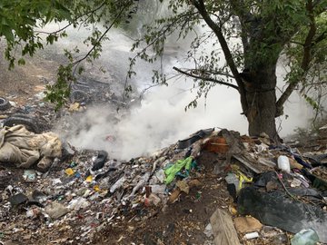 The Austin Fire Department and other agencies are working a large illegal dumping fire that is burning in southeast Austin.