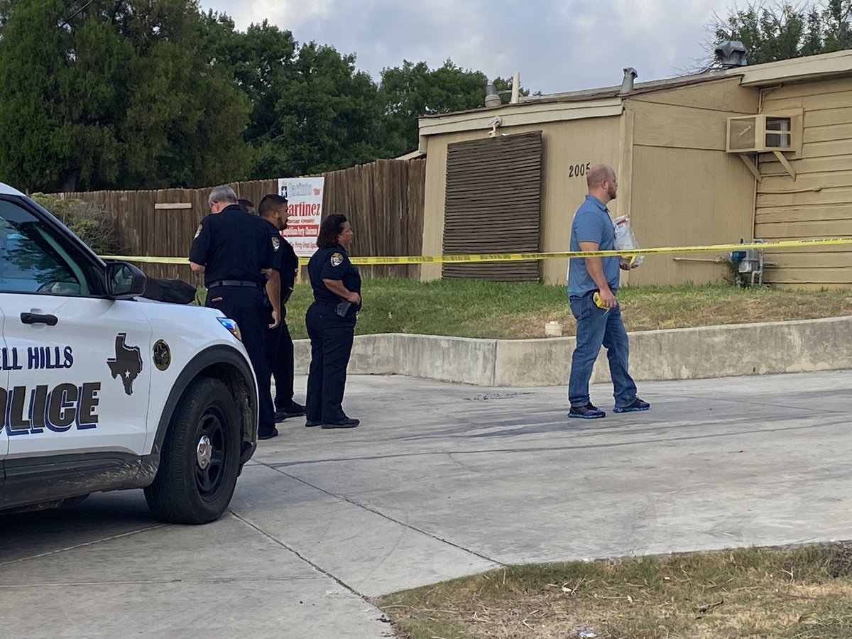 Woman found dead inside a duplex off Harry Wurzbach near Ft. Sam Houston. Tx Rangers are investigating along with Terrell Hills PD. Two witnesses in custody