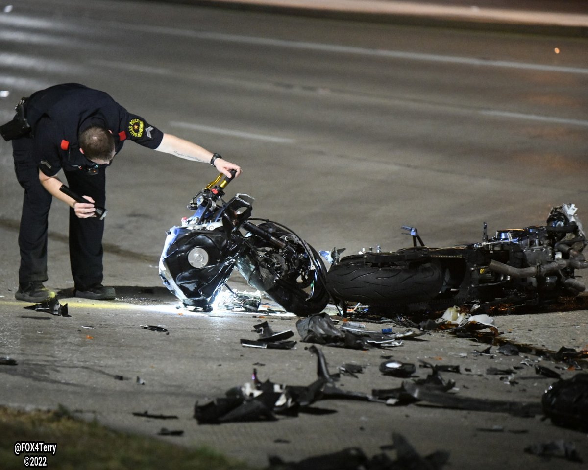 A motorcyclist is dead after an overnight high speed crash. This occurred along Great Trinity Forest Way near Bonnie View Rd.