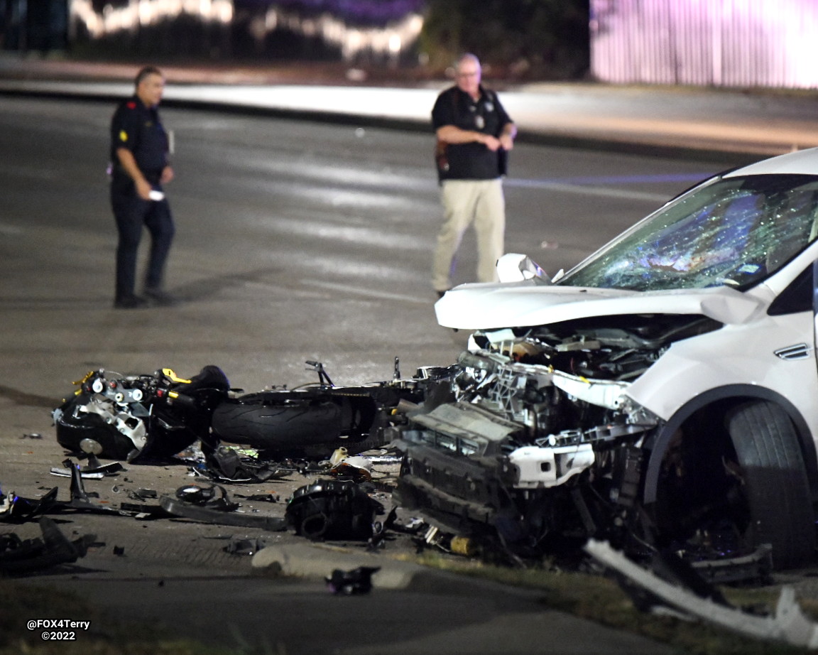 A motorcyclist is dead after an overnight high speed crash. This occurred along Great Trinity Forest Way near Bonnie View Rd. 