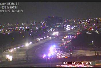 Massive police presence in Northern Dallas on LBJ 635 @ Midway Road. All lanes blocked in both directions. All traffic forced to exit highway