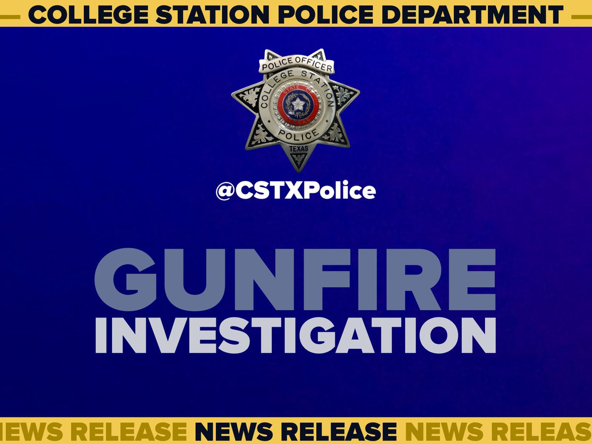 Officers are currently working a gunfire investigation in the 1200 block Of Holik Dr.