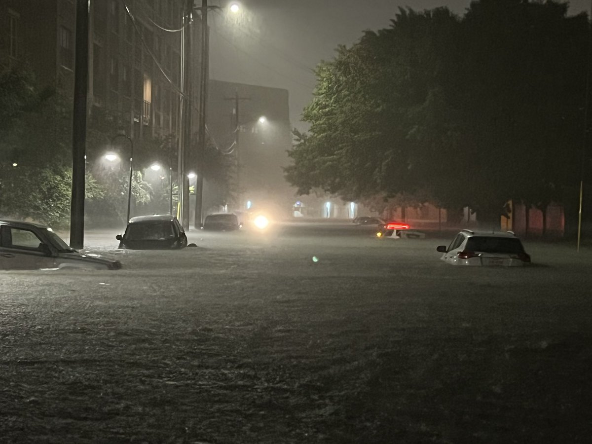 Flooding occurring in Dallas metro tonight. There is a storm right over the city that refuses to move.  