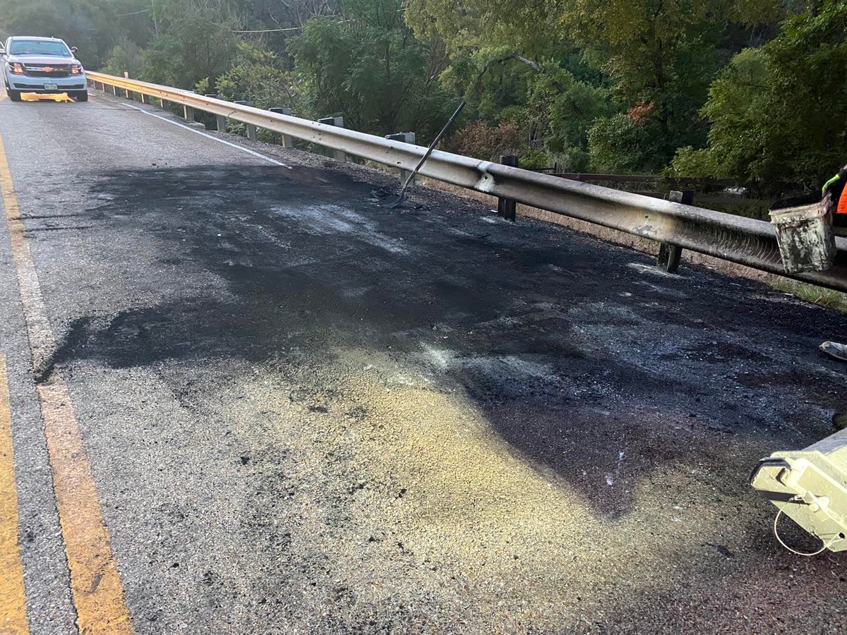 A vehicle fire in Salado has also caused damages to the Salado Creek Bridge 