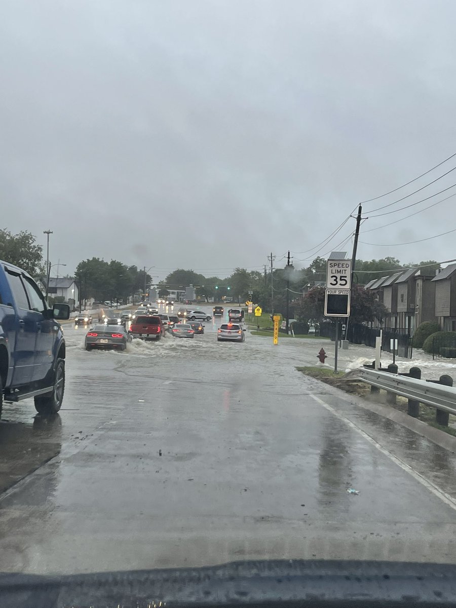 Flooding in Grand Prairie Belt Line & Skyline water about 2 Feet deep on Belt Line 