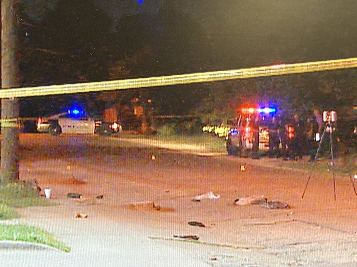 Dallas Police searching for the driver that hit a pedestrian while shooting at another person from his car. The driver and the intended target fled the scene. The pedestrian died later at the hospital