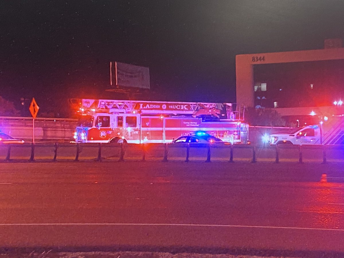 An off duty Dallas officer jumps in to action and pulls a woman from her crashed truck moments before it catches fire along eastbound RLT in Dallas. Dallas County Sheriff deputies investigating