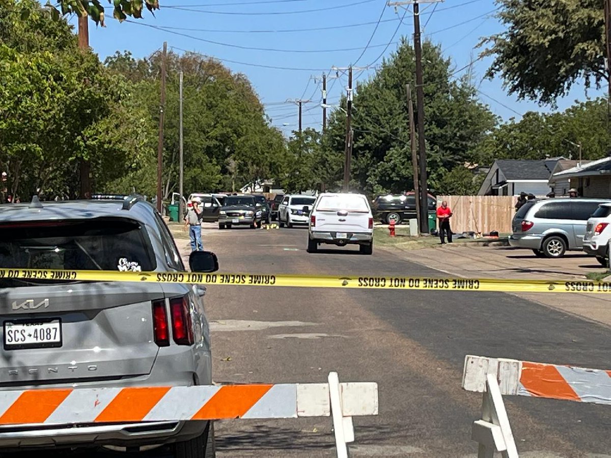 A heavy police presence is along S Monroe Street in McGregor