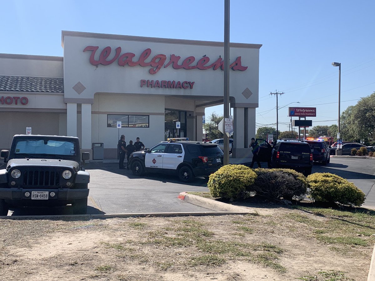 A man ran to a Walgreens located at 3226 Fredericksburg rd with a gun shot wound to his hand. Police and Ems quickly responded. The man was taken to the hospital. Police investigating