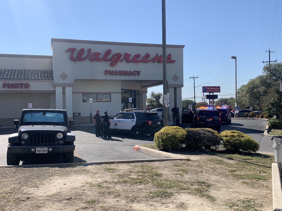 A man ran to a Walgreens located at 3226 Fredericksburg rd with a gun shot wound to his hand. Police and Ems quickly responded. The man was taken to the hospital. Police investigating