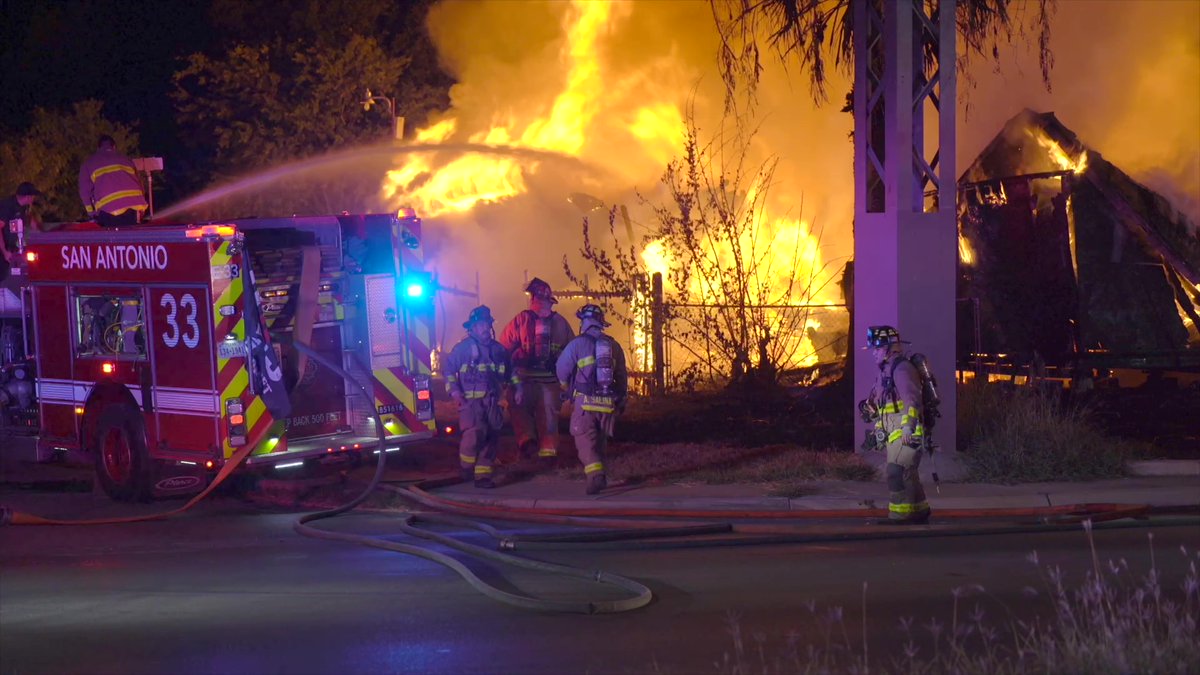 There's not much left of a vacant building on the Southwest Side after it was completely destroyed by a massive fire early Friday morning