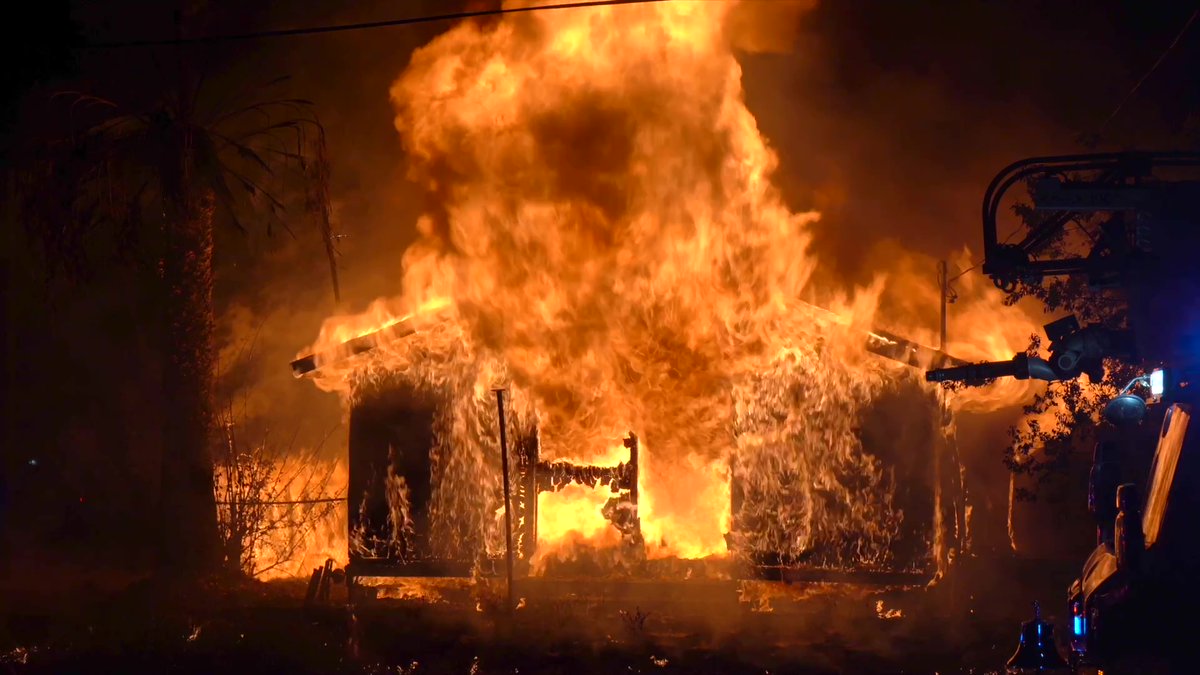 There's not much left of a vacant building on the Southwest Side after it was completely destroyed by a massive fire early Friday morning