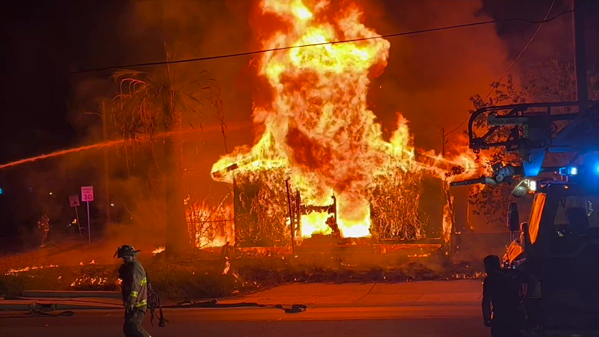 There's not much left of a vacant building on the Southwest Side after it was completely destroyed by a massive fire early Friday morning