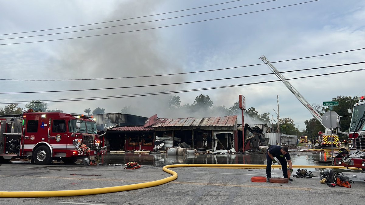 Crews are currently still working on scene at the 6200 block of Jensen Dr. There are no reports of air quality concerns for the surrounding area. Please continue to avoid the area due to emergency traffic