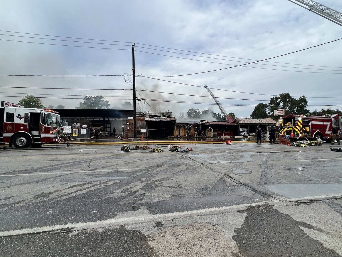 Crews are currently still working on scene at the 6200 block of Jensen Dr. There are no reports of air quality concerns for the surrounding area. Please continue to avoid the area due to emergency traffic