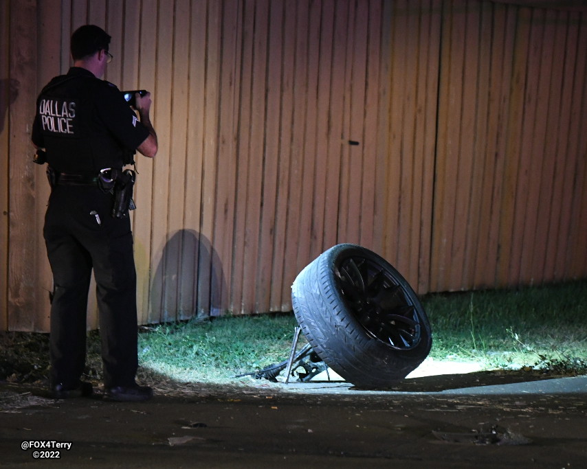 A man fleeing police crashes into 2 other vehicles. The suspect is critically injured, two  men and a child are also injured. This along S Westmoreland Rd in OakCliff. 