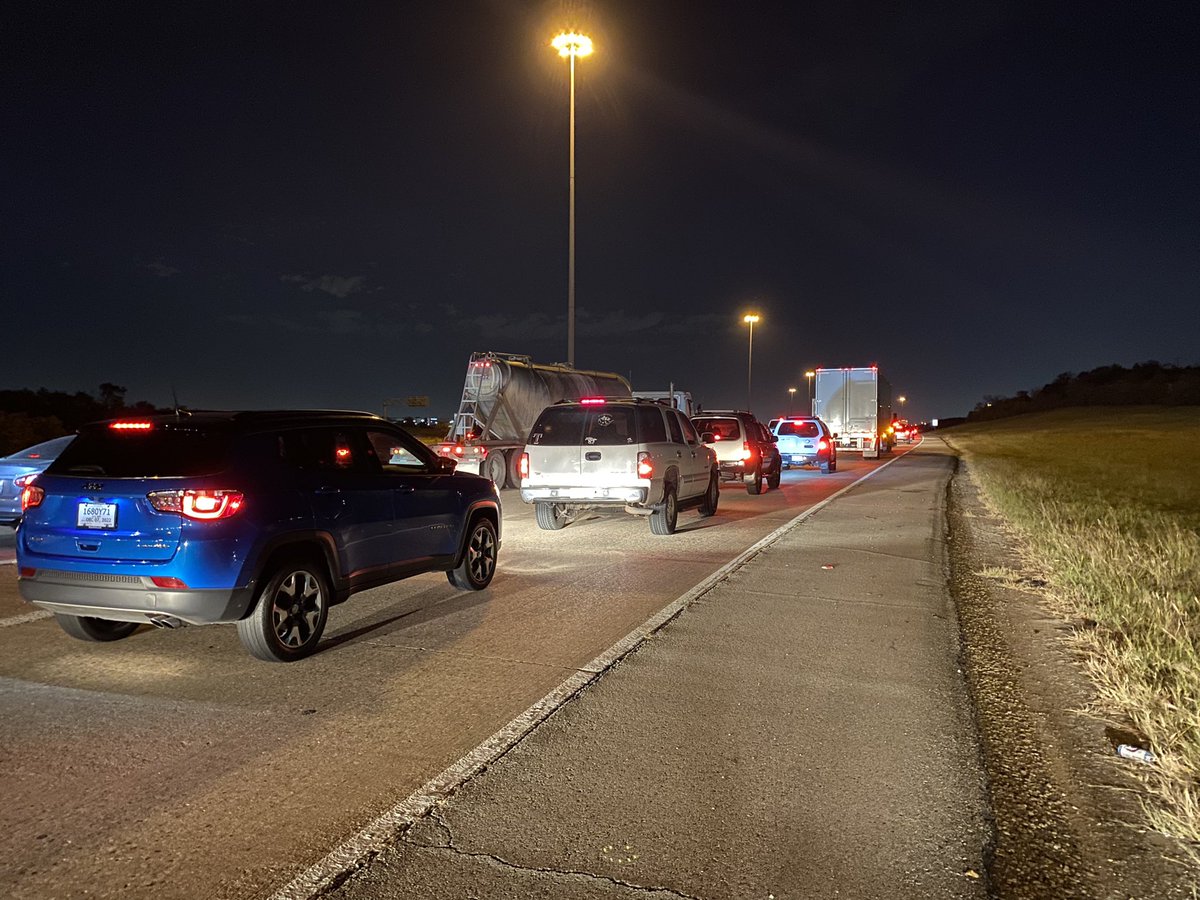 A Dallas Police officer driving in to work was hit by a wrong way driver Northbound Spur 408. The officer was transported to the hospital with critical injuries