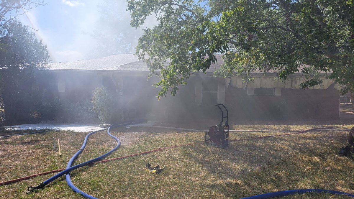 Crews on scene of a structure fire in the 300 block of East Browning Street. Fire investigators are working to determine the cause of the fire.   