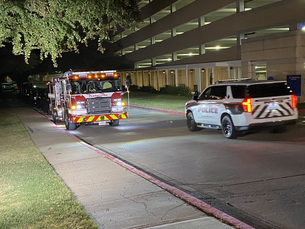 The procession from Texas Health Presbyterian Hospital in Plano will end at the Collin Co. Medical Examiner's Office in McKinney.  Carrollton PD officer was killed by a passing vehicle while providing backup on a DWI investigation.  Passing driver was also killed