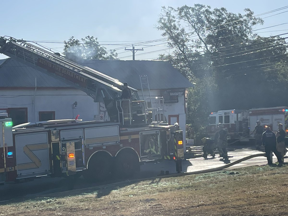 Austin Fire Departments units clearing the scene of a grease fire at 2000 East 12th street. No extension. Austin Code is on scene to expedite opening the restaurant back up for business