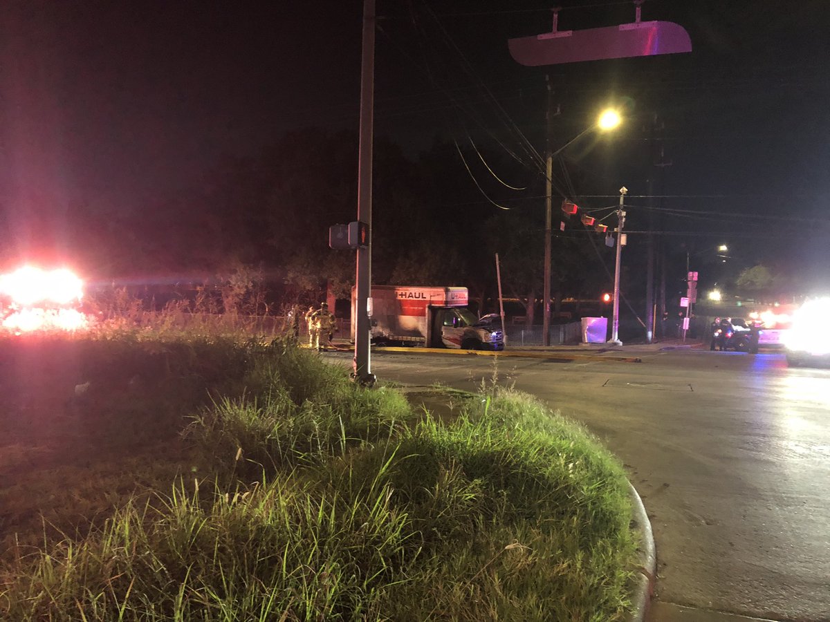 Houston Police:Westside officers, K9   have an evading suspect in custody 12600 Alief Clodine. Officers received a report of a male driving a U Haul truck shooting at motorist. Officers locate a stolen U Haul and the driver refused to yield