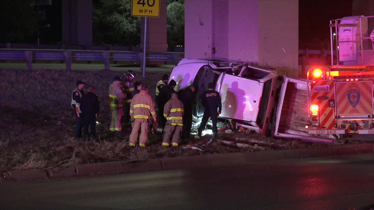 A man is in critical condition after a rollover accident on the city's west side. Officials say the man was pinned under his truck after it rolled over and had to be pulled out