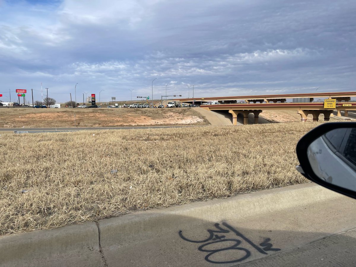 An 18-wheeler and a car crashed near I-27 and the Marsha Sharp Freeway a little before 2:30 p.m. Wednesday. Police told us one person was moderately hurt, and another had minor injuries