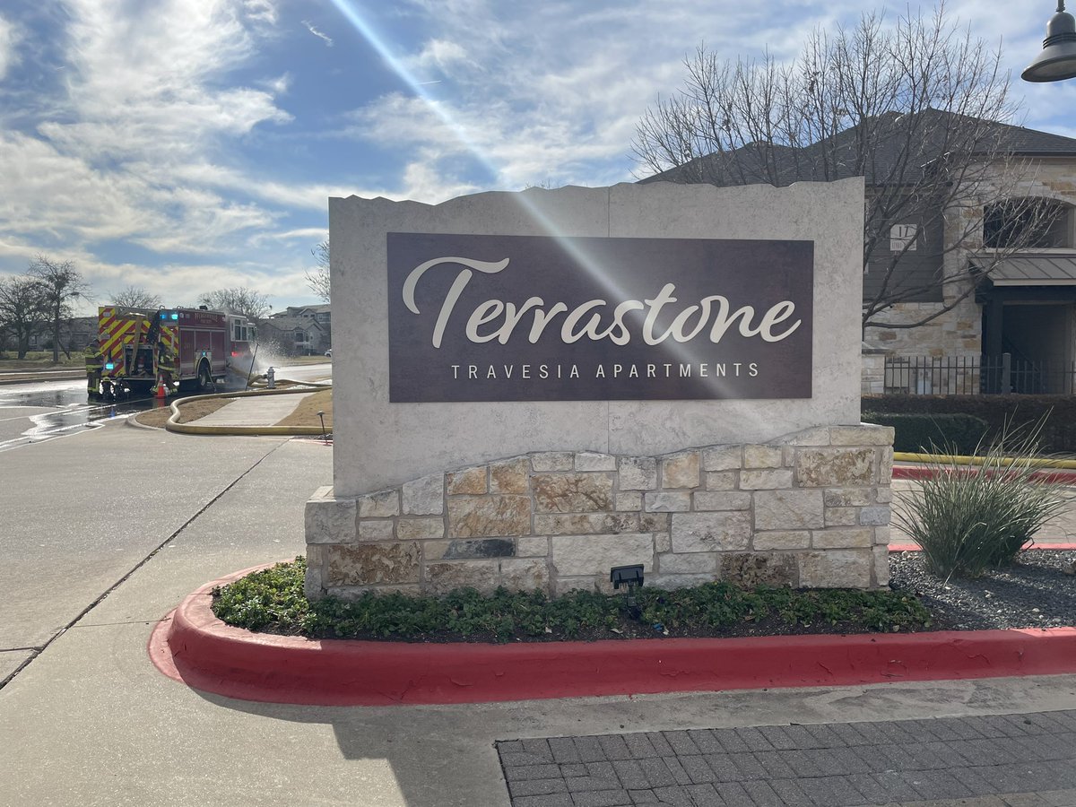 Round Rock Fire says 21 tenants have been displaced after a fire at the Terrastone Travesia Apartments. The call came in around 8 a.m. There is significant damage to the building. No one was hurt. The American Red Cross is on scene helping the displaced residents