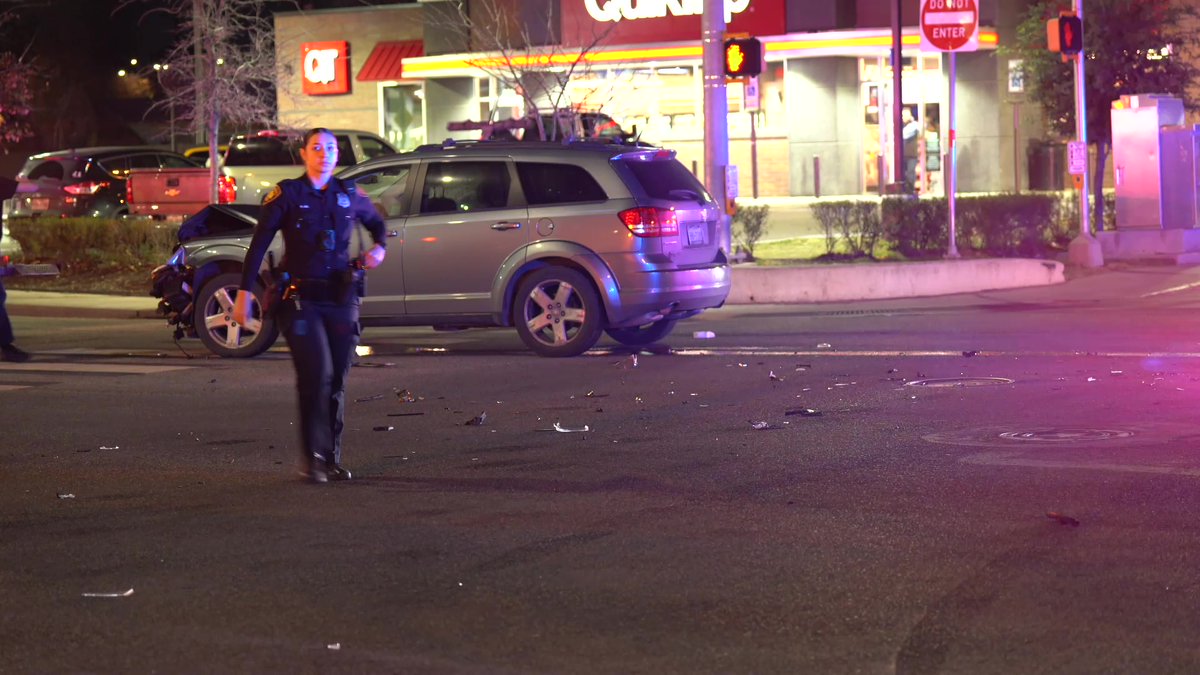 Police tell an SUV with three passengers blew through a red light coming from Elmira heading west and hit another vehicle on San Pedro before rolling over