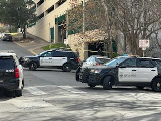 Austin police on scene of a possible shooting or stabbing in Downtown Austin near the Travis County Jail and courthouse