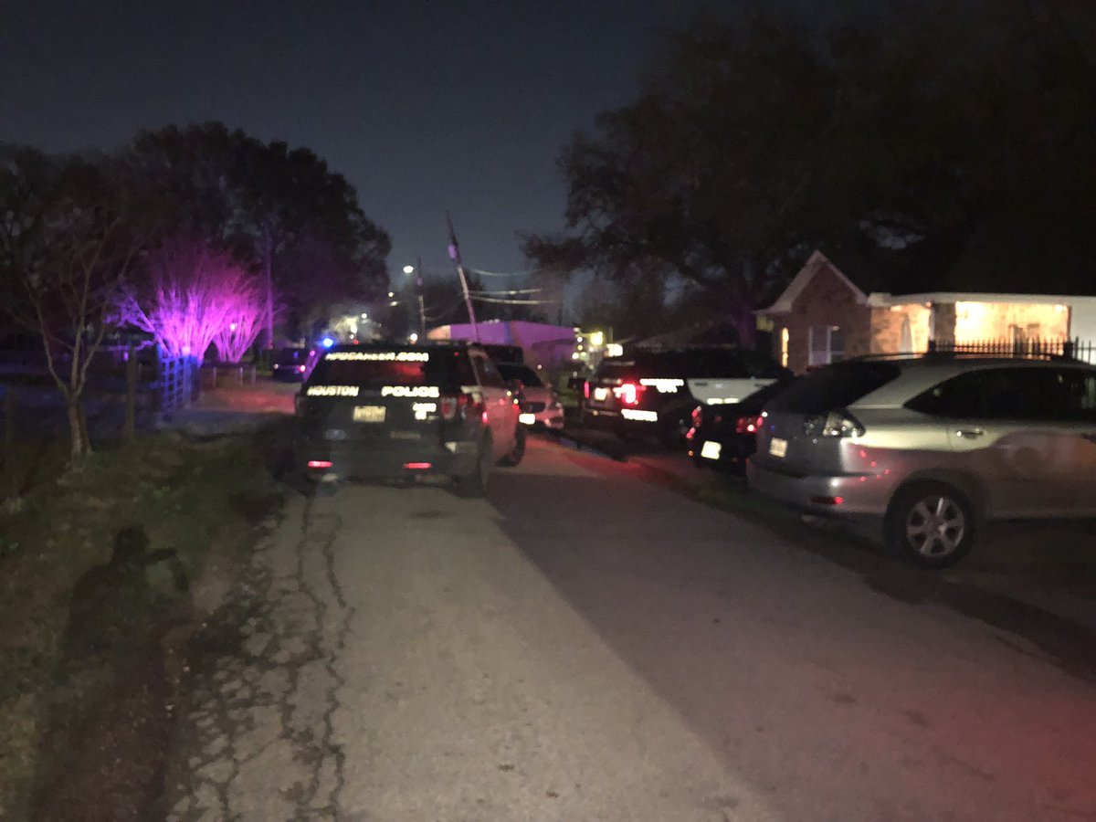 Houston Police:Southeast officers are working related scenes 9700 Mykawa and 6800 Telean. Initial information is an adult male who was shot lost control of his car and struck a train. The car then burst into flames. The male who was shot escaped the car and was taken to 6800 Telean