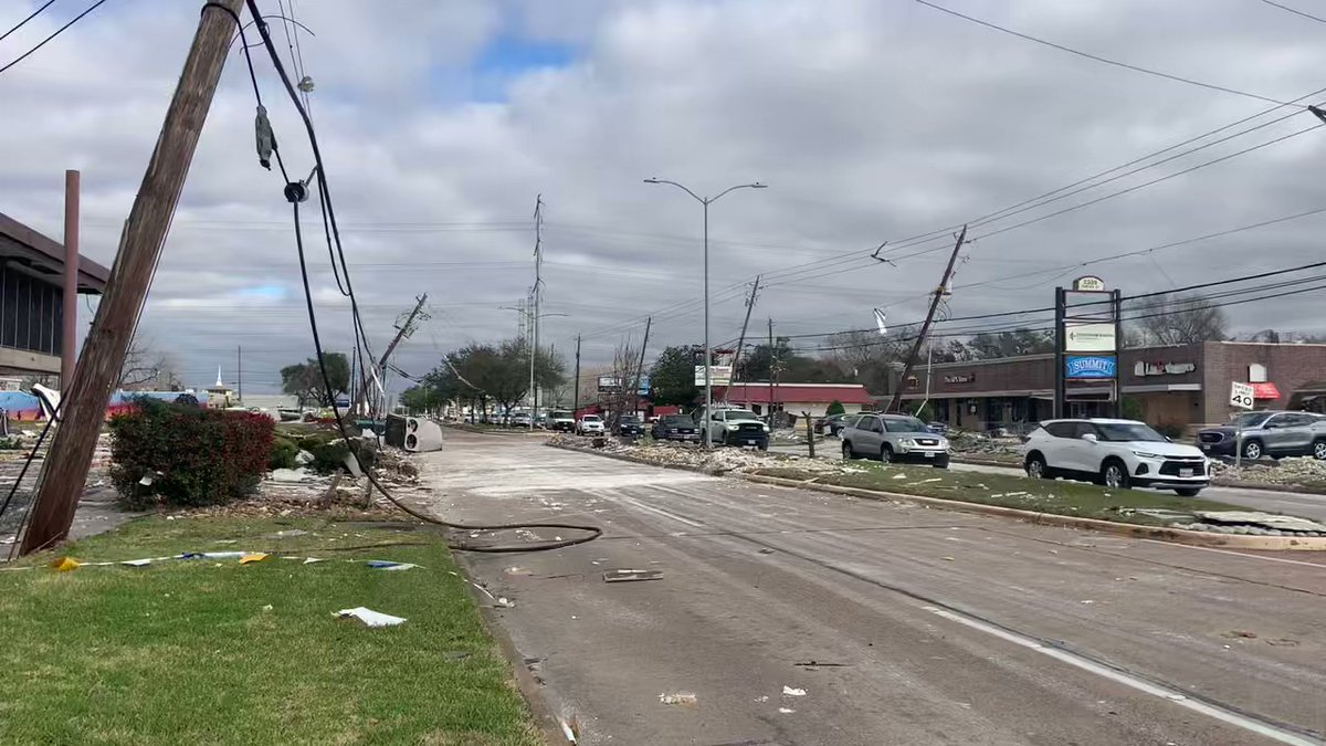 There's still lots of damage to clear, BUT this section of Center St. in Deer Park took a major hit, and has now partially reopened. This busy area has been closed off since shortly after the tornado dropped southeast of Houston