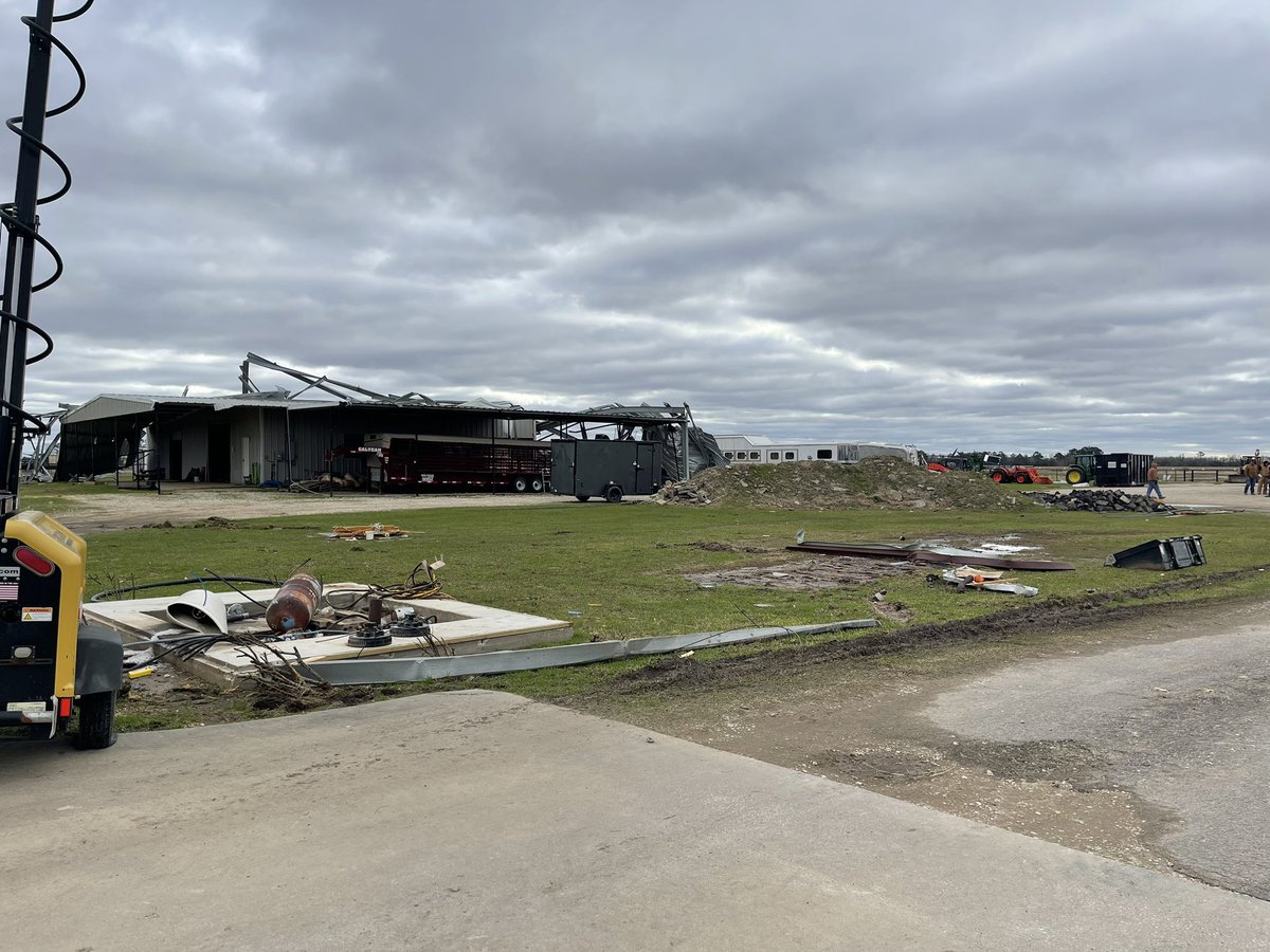 Damage at a ranch in Nome.  
