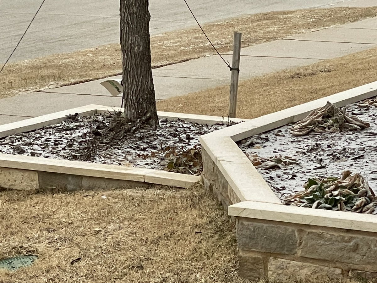 Some freezing precipitation right now in the Colony, W. Frisco, and SE Denton County.  Vehicle windshields iced over, and driveways, streets have a coating of ice