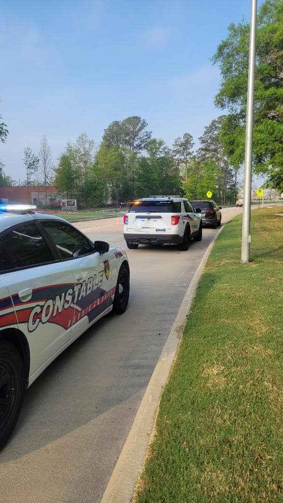 This morning, deputies with Constable Mark Herman's Office conducted a traffic initiative in a school zone in front of Groves Elementary and West Lake Middle School.   Drive safe and remember to obey all traffic laws