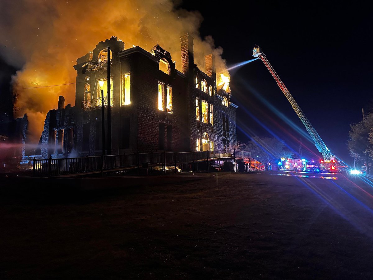 Here is a photo of the fire at Wise County Heritage Museum in Decatur. Several departments from multiple counties have been working the fire