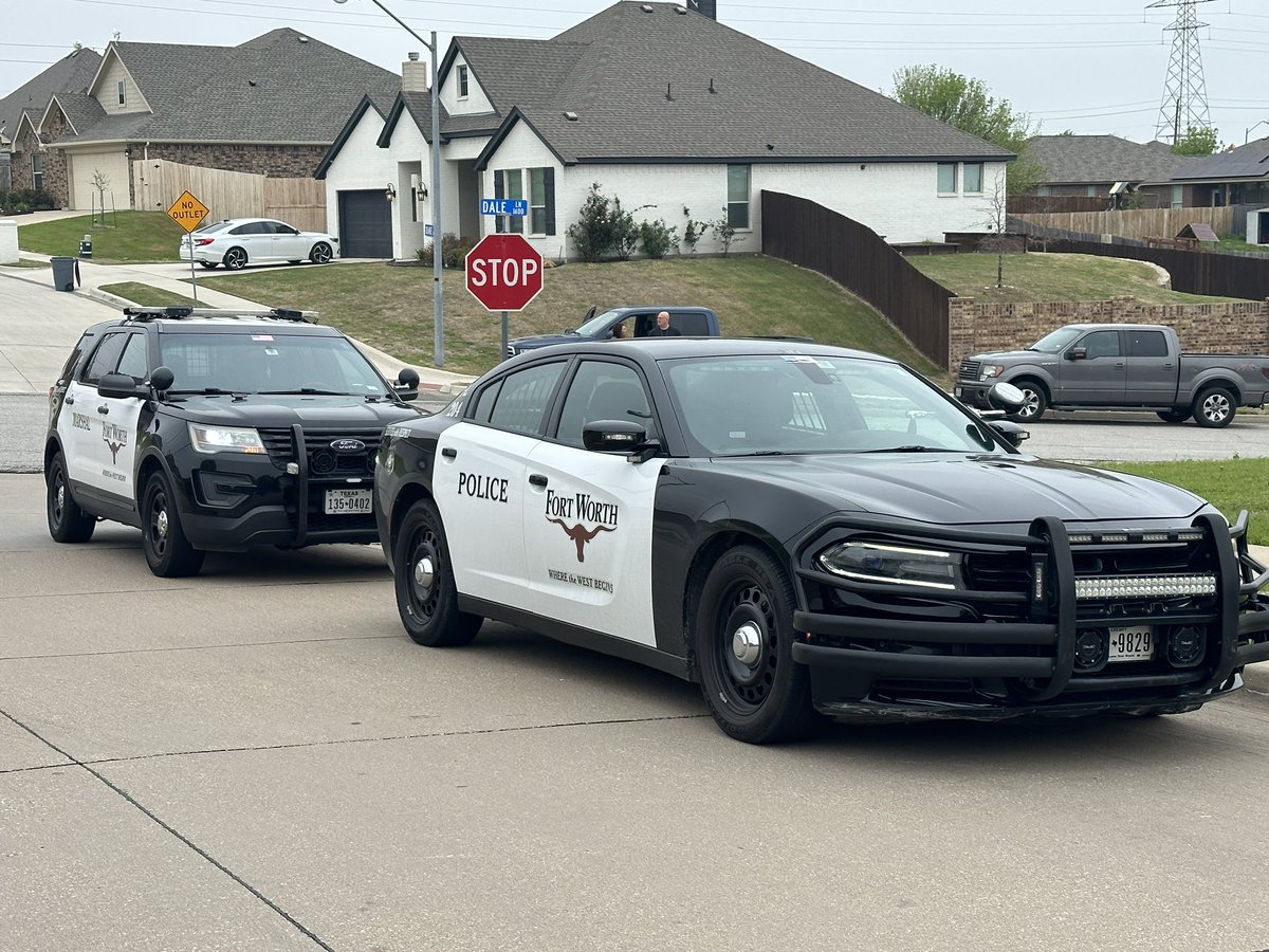 Officers track down the suspect as he jumped from fence to fence, and quickly nab him.  