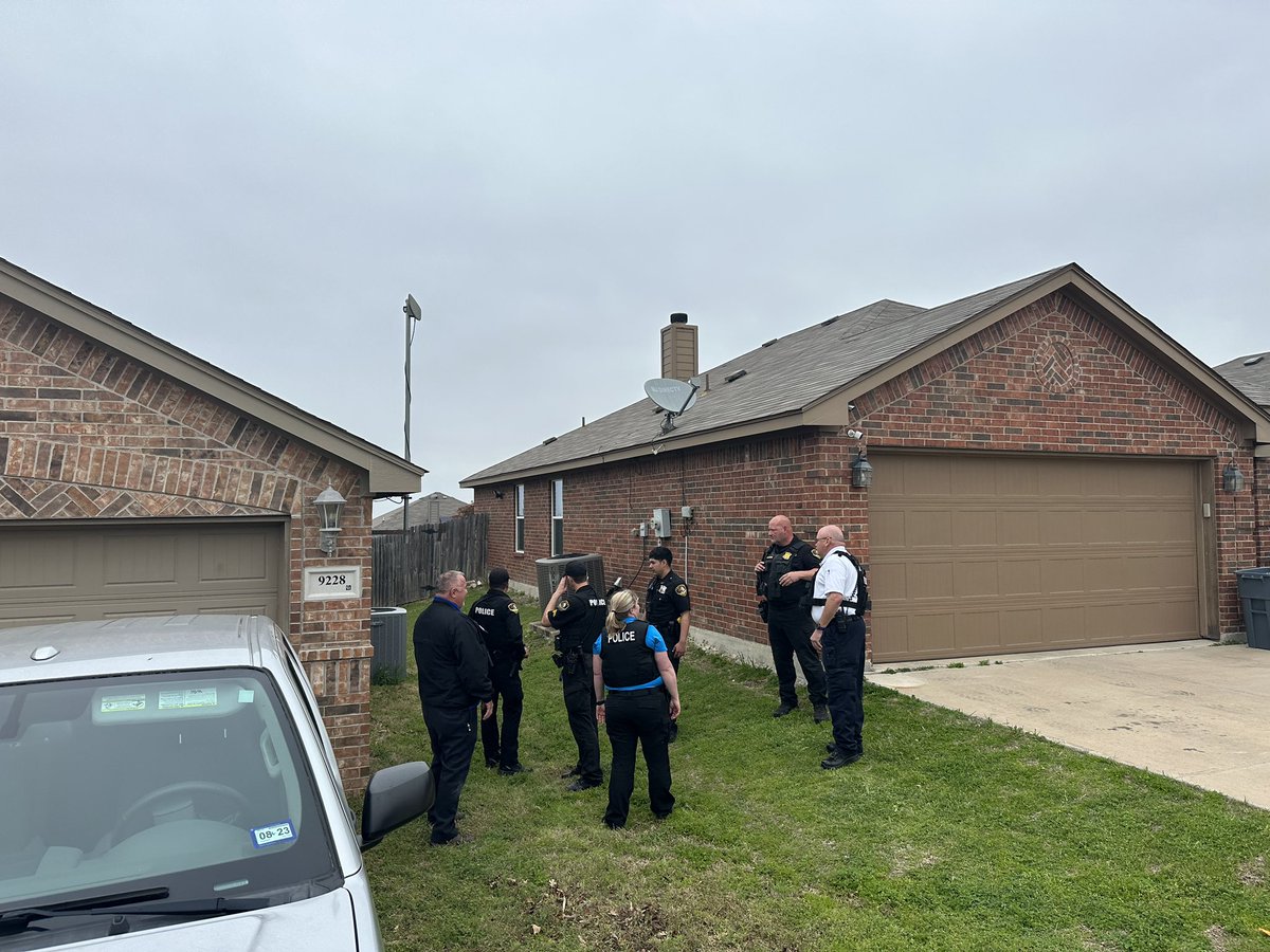 Officers track down the suspect as he jumped from fence to fence, and quickly nab him.  