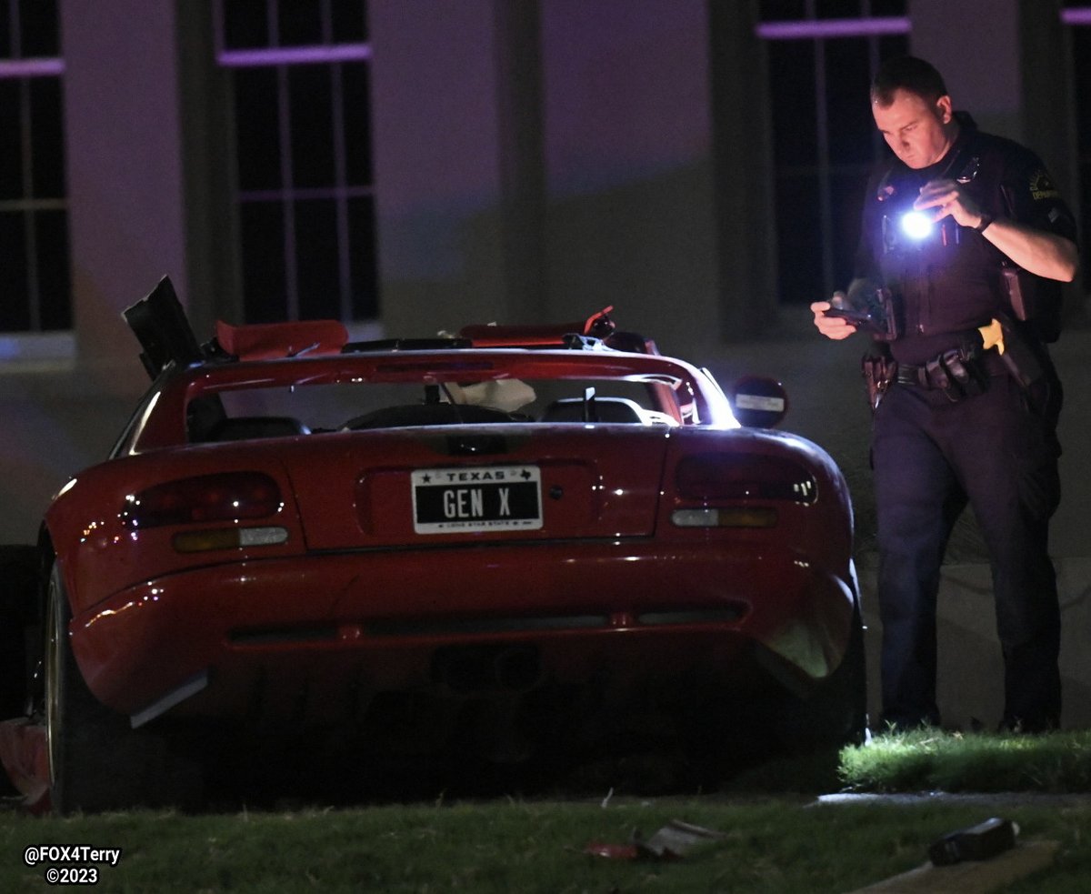 A North Dallas crash leaves a family badly shaken  and 2 men seriously injured. This when the men's Viper crashed into the family's Camaro. As officers worked a suspected drunk driver crashed into an occupied squad car.