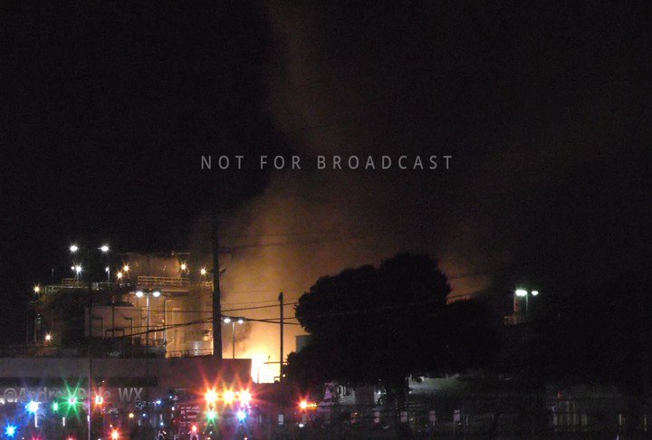 A massive fire happened at the Sherman Williams Plant in garland, Texas