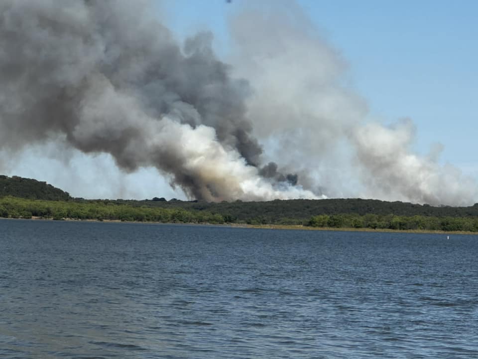 A wildfire has sparked north of Possum Kingdom Lake in the area of Highway 16 and Phillips Ranch Road near the Palo Pinto/Young county line. The fire is spreading rapidly. Unknown size at this time