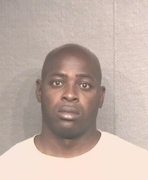 ARRESTED: Booking photo of Edward Domon Brown, 44, now in custody for this fatal shooting at 3700 Tierwester St