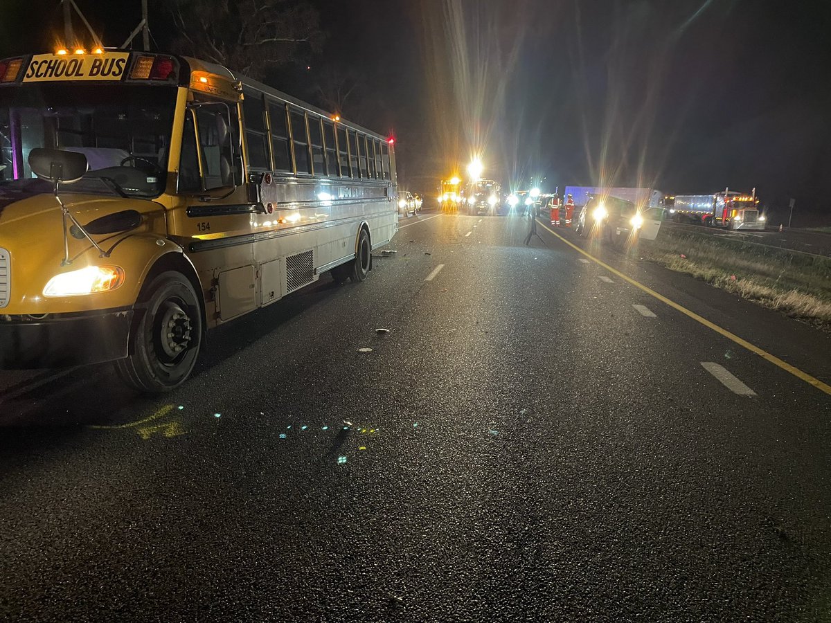 A 15-year-old is dead after getting hit by an 18-wheeler while exiting a school bus in Livingston, TX.  Authorities are at the scene on US 59 north of Livingston investigating