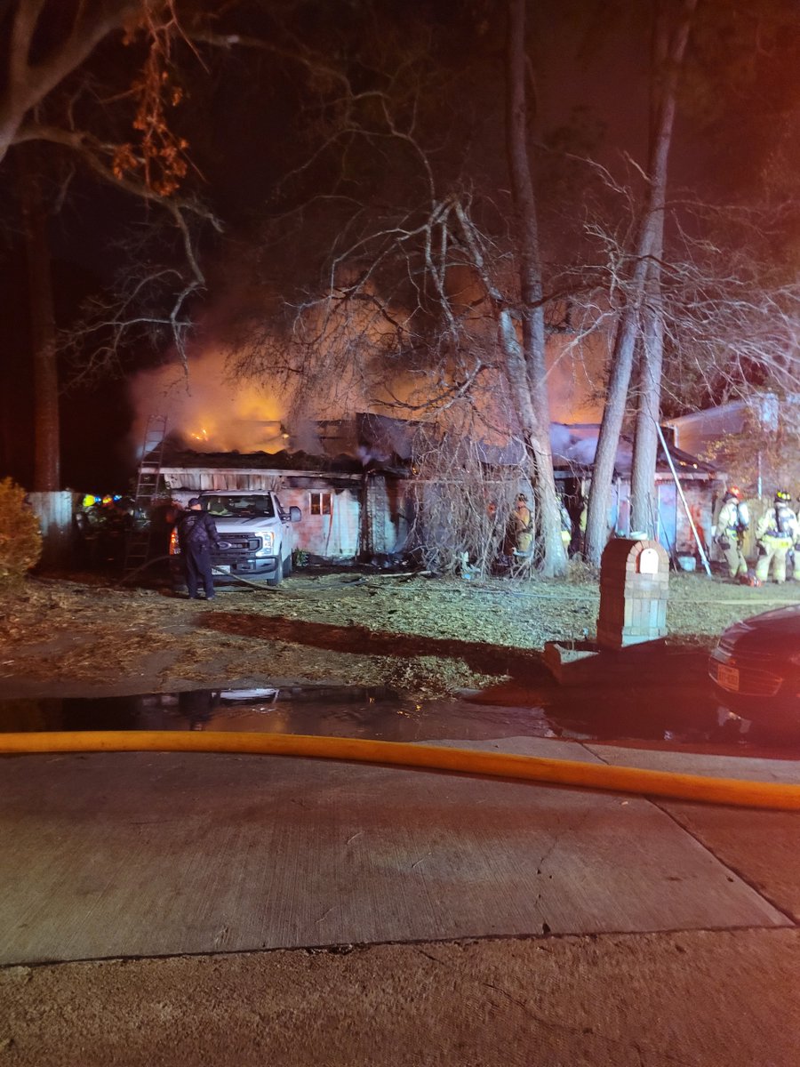 Constable Deputies and Spring Fire Department are on the scene of a home on fire at 4300 TOWERGATE DR. There are no reported injuries, currently.