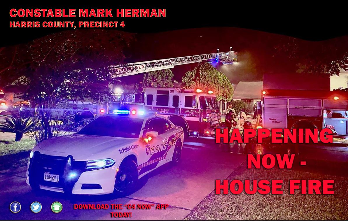 HOUSE FIRE Constables and Spring Fire Department are responding to the 23100 block of Cranberry Trl in Spring. The caller advised his neighbor's house is on fire. The house is currently evacuated. Avoid the area if possible.